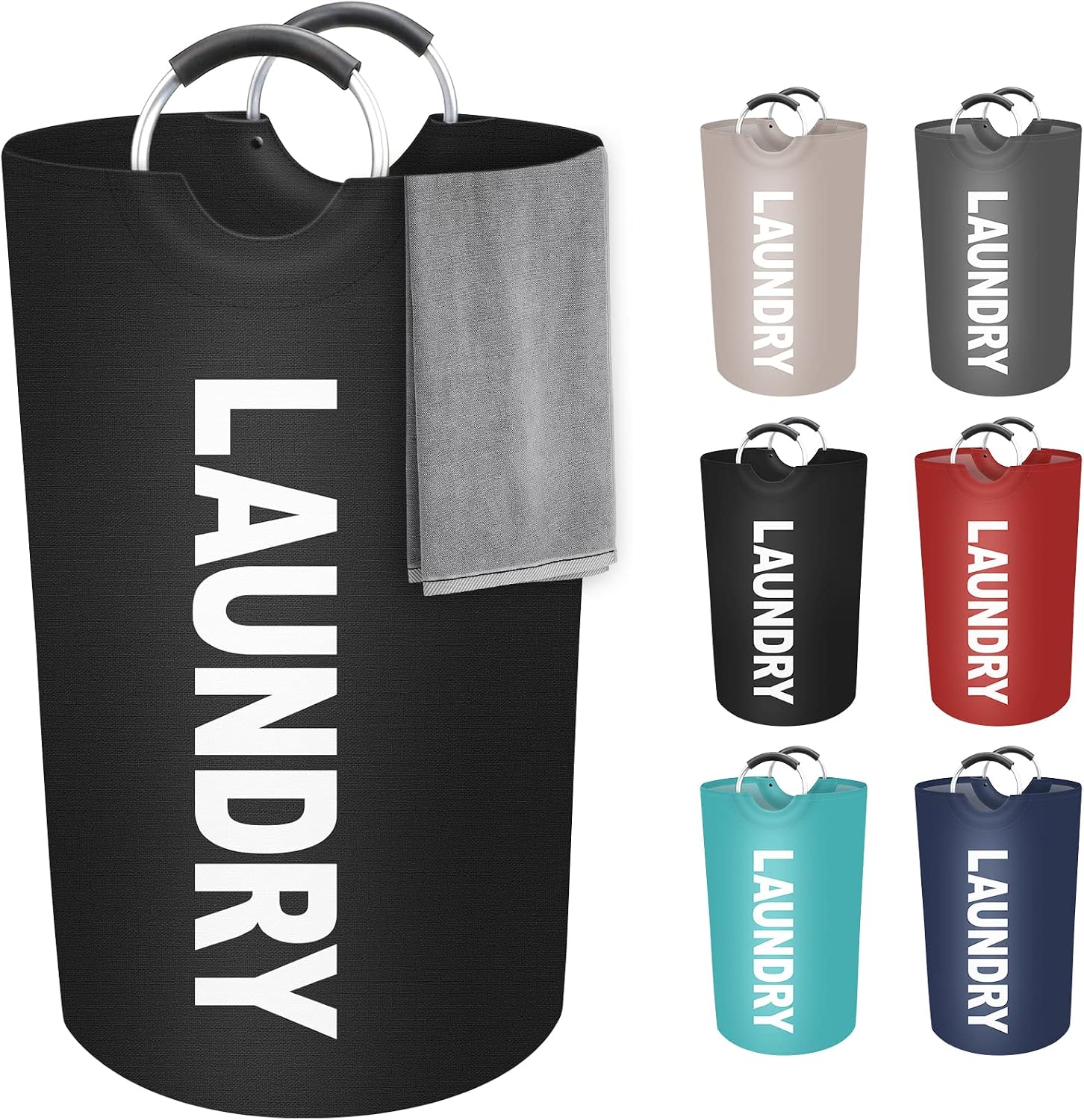 Heavy Equipment Washing - 90L Large Collapsible Laundry Basket with