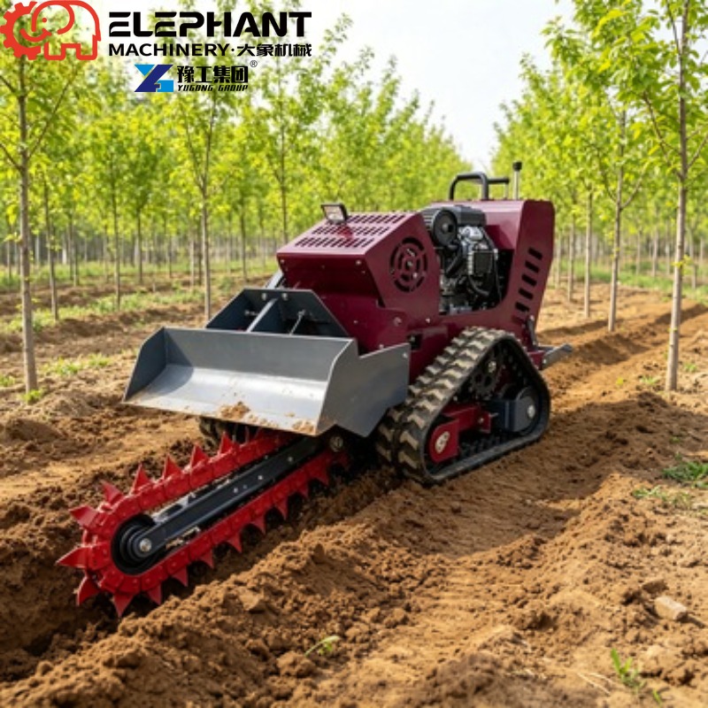 Tracked Ditcher, Mini Skid Ste - Trencher Machine Small recension och pris