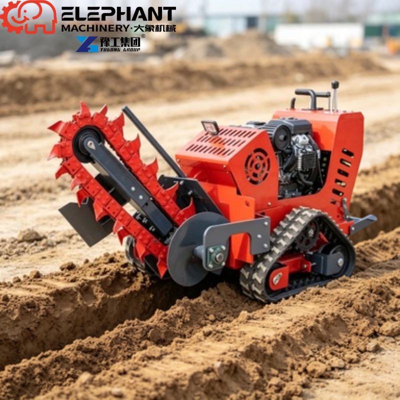 Tracked Ditcher, Mini Skid Ste - Trencher Machine Small recension och pris