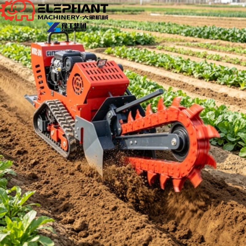 Tracked Ditcher, Mini Skid Ste - Trencher Machine Small recension och pris
