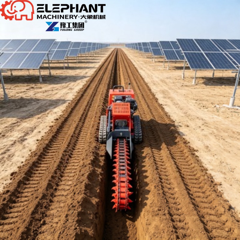 Tracked Ditcher, Mini Skid Ste - Trencher Machine Small recension och pris