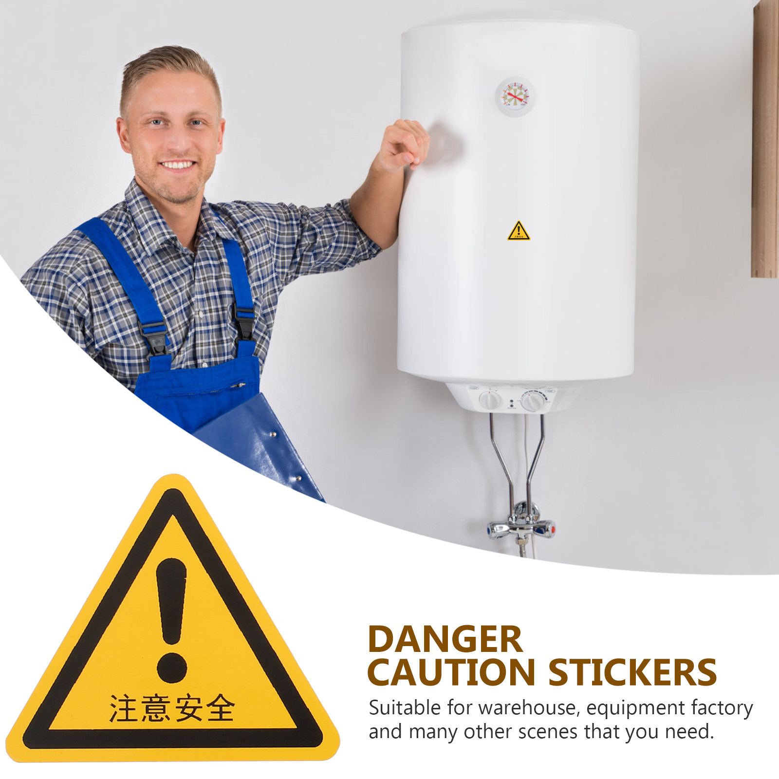 24Pcs Warning Sticker Set Safe - Heavy Equipment Sign recension och pris