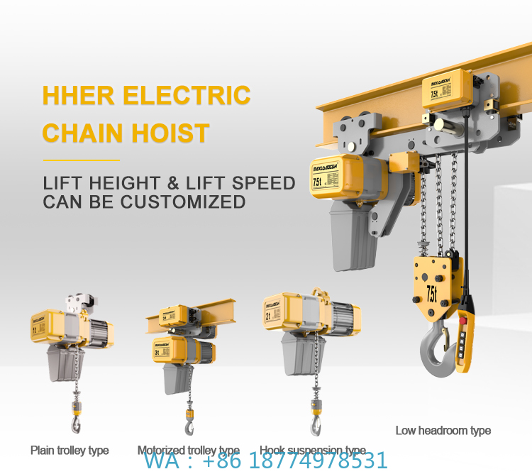 Popular High Quality Low Headr - Electric Chain Hoist recension och pris