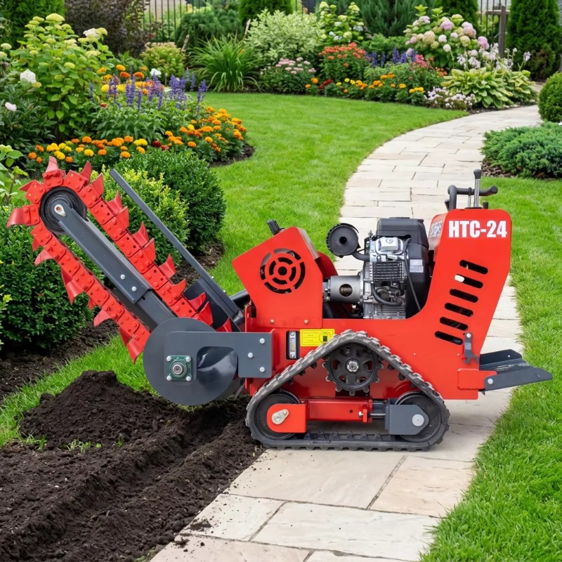 750mm Depth Stand-on Chain Tre - Trencher Machine Small recension och pris